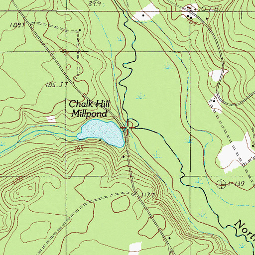 Topographic Map of South Carolina Noname 02114 D-2135 Dam, SC