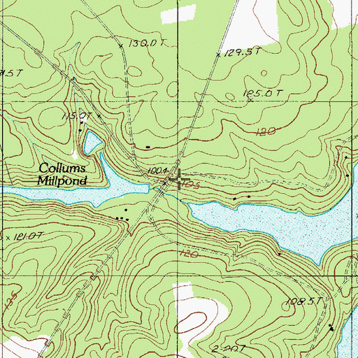 Topographic Map of South Carolina Noname 02118 D-2046 Dam, SC