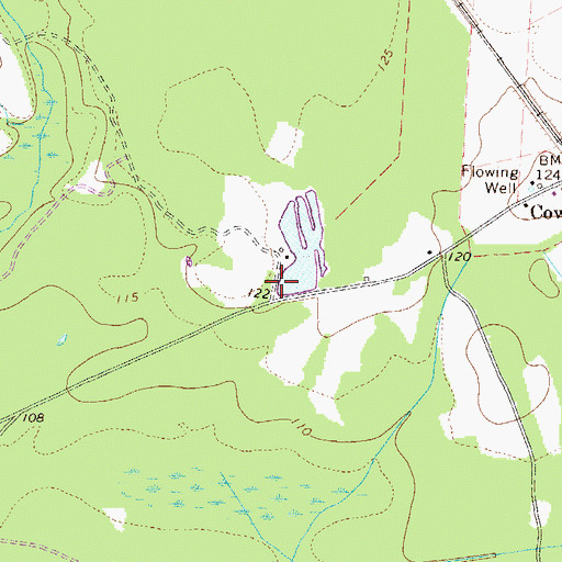 Topographic Map of South Carolina Noname 02133 D-2002 Dam, SC