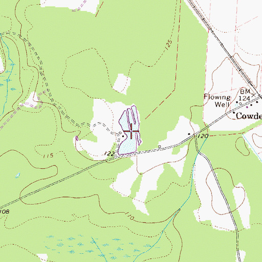 Topographic Map of E Reservoir, SC