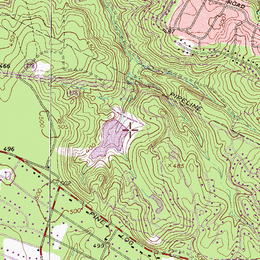 Topographic Map of South Carolina Noname 02141 D-0693 Dam, SC
