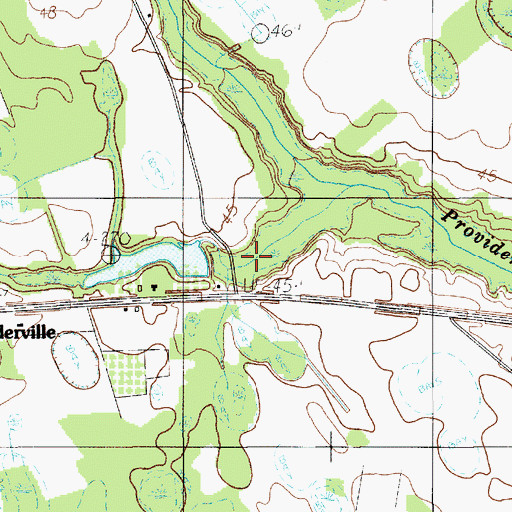 Topographic Map of South Carolina Noname 38030 D-3761 Dam, SC