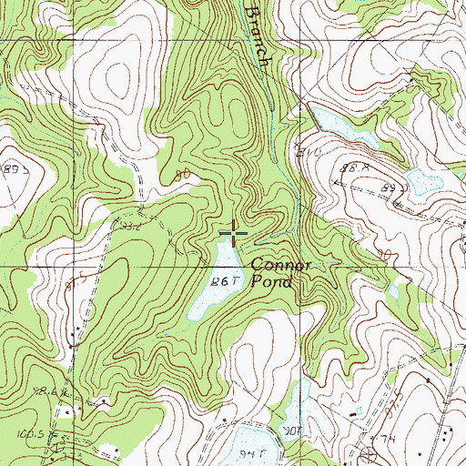 Topographic Map of South Carolina Noname 38042 D-3707 Dam, SC