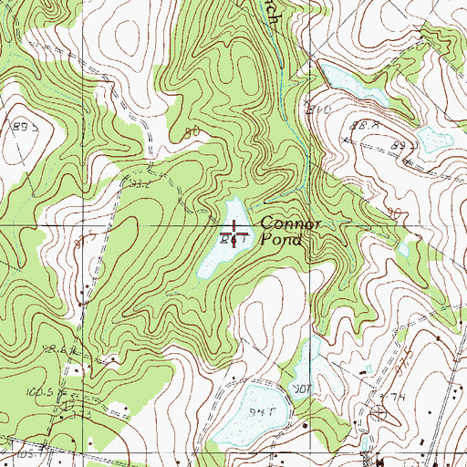 Topographic Map of Connor Pond, SC