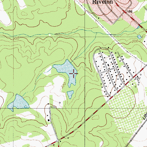 Topographic Map of South Carolina Noname 38059 D-3758 Dam, SC