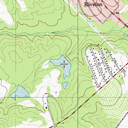 Topographic Map of South Carolina Noname Lake 38059, SC