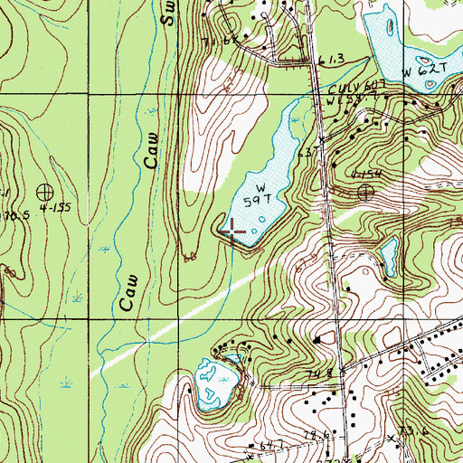 Topographic Map of South Carolina Noname 38061 D-3715 Dam, SC