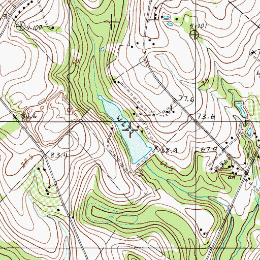 Topographic Map of Zeiglers Pond, SC