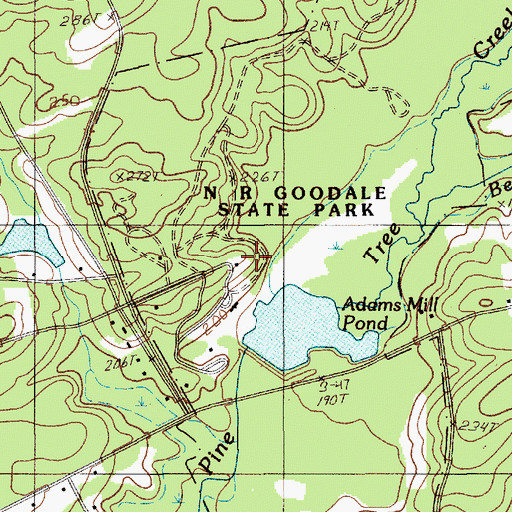 Topographic Map of South Carolina Noname 28002 D-1329 Dam, SC