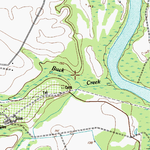 Topographic Map of Wateree Farm Pond Number Three, SC