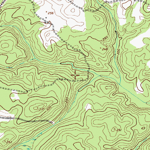 Topographic Map of South Carolina Noname 28024 D-2538 Dam, SC