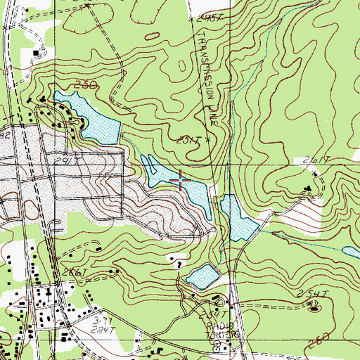 Topographic Map of Cool Springs Upper Pond, SC