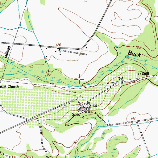 Topographic Map of South Carolina Noname 28031 D-2541 Dam, SC