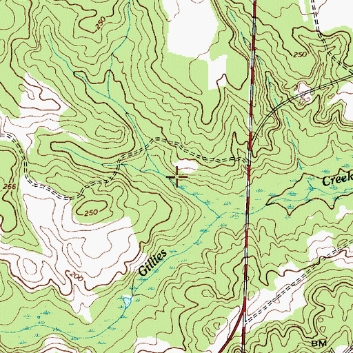 Topographic Map of Fredricksburg Pond, SC
