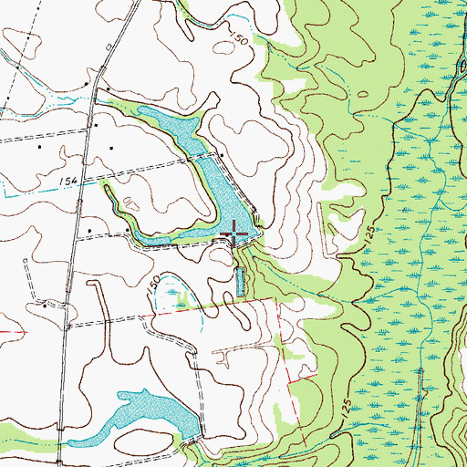 Topographic Map of South Carolina Noname 31003 D-2424 Dam, SC