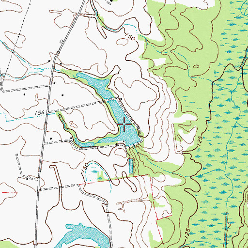 Topographic Map of Turners Pond, SC