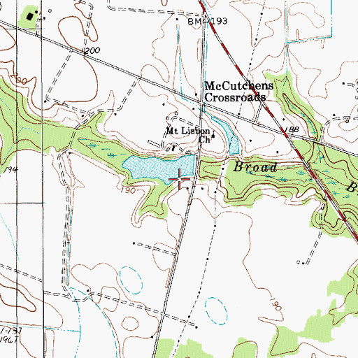 Topographic Map of South Carolina Noname 31006 D-2418 Dam, SC