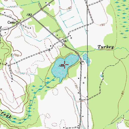 Topographic Map of Newson Pond, SC
