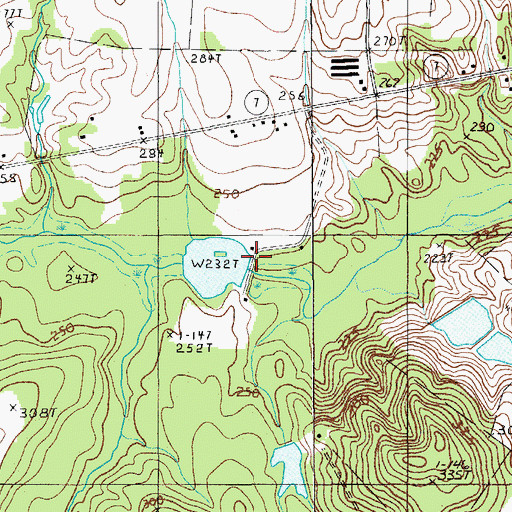 Topographic Map of South Carolina Noname 31016 D-2406 Dam, SC