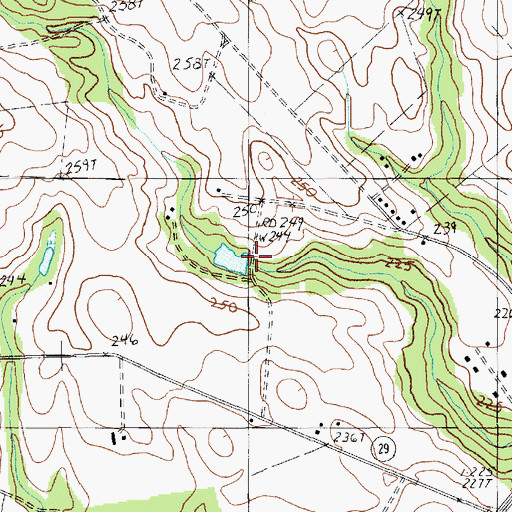 Topographic Map of South Carolina Noname 31019 D-2415 Dam, SC