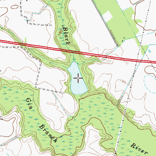 Topographic Map of English Millpond, SC
