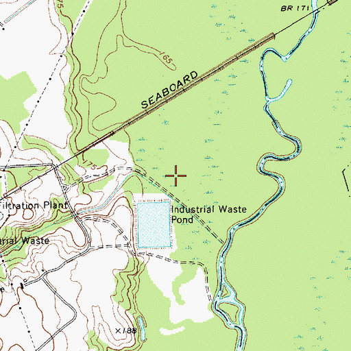 Topographic Map of City Lagoon, SC
