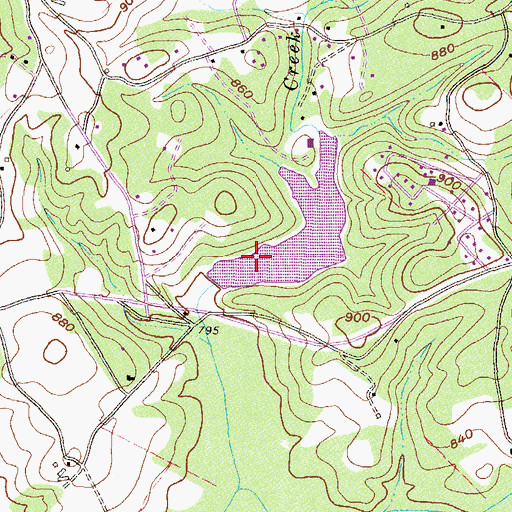Topographic Map of Coneross Creek WCD Dam Number 21 D-1656, SC