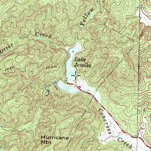 Topographic Map of Lake Jemike Number One Dam D-1648, SC