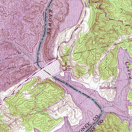 Topographic Map of Lake Jocasse, SC