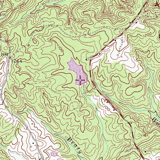 Topographic Map of Bookers Lake Dam D-1646, SC
