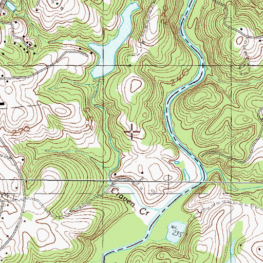 Topographic Map of South Carolina Noname 04003 D-3141 Dam, SC
