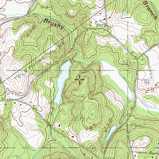 Topographic Map of South Carolina Noname 04006 D-3131 Dam, SC