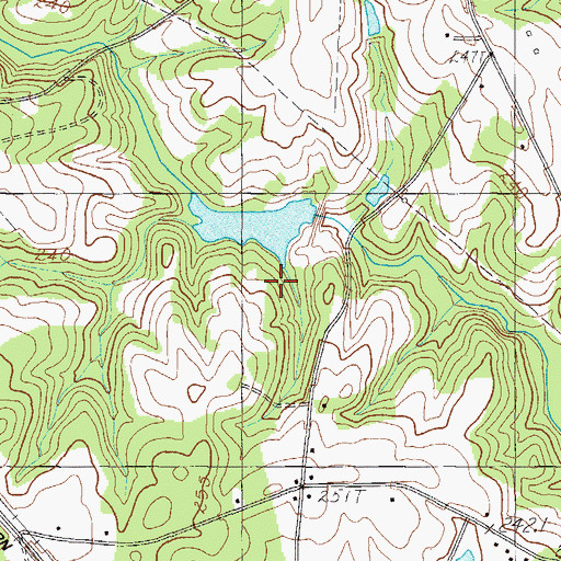 Topographic Map of South Carolina Noname 04010 D-3146 Dam, SC