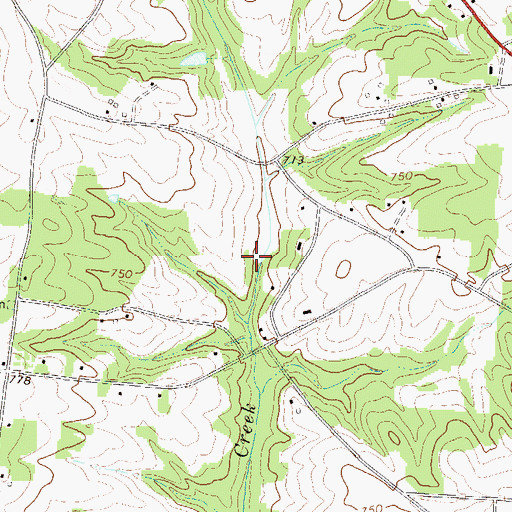 Topographic Map of South Carolina Noname 04026 D-3153 Dam, SC