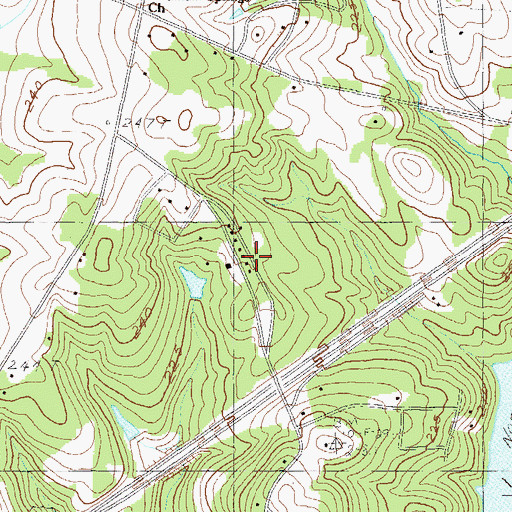 Topographic Map of South Carolina Noname 04027 D-3122 Dam, SC