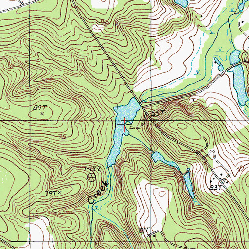 Topographic Map of Crowder Pond, SC