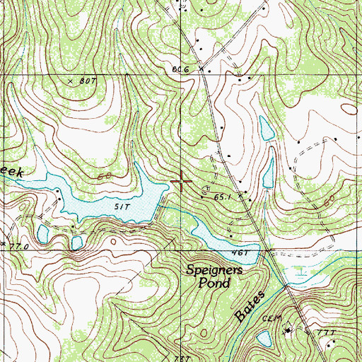 Topographic Map of Lake Helen, SC
