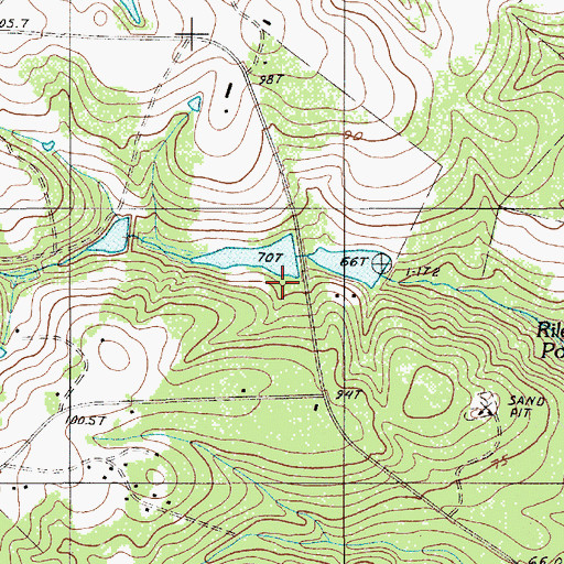 Topographic Map of South Carolina Noname 09015 D-2631 Dam, SC