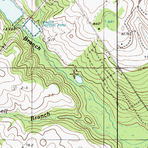 Topographic Map of South Carolina Noname 09021 D-2635 Dam, SC