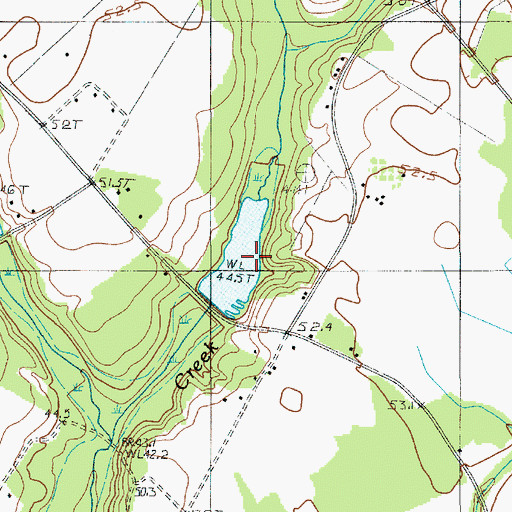 Topographic Map of South Carolina Noname 09027 D-2920 Dam, SC