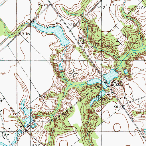 Topographic Map of D H Rast Lower Pond, SC