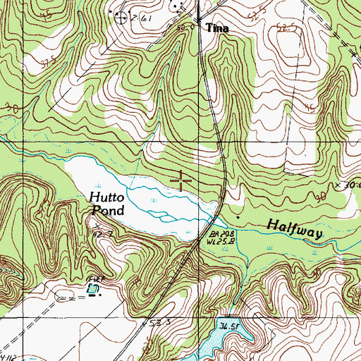 Topographic Map of South Carolina Noname 09030 D-2644 Dam, SC
