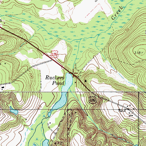 Topographic Map of South Carolina Noname 09034 D-2649 Dam, SC