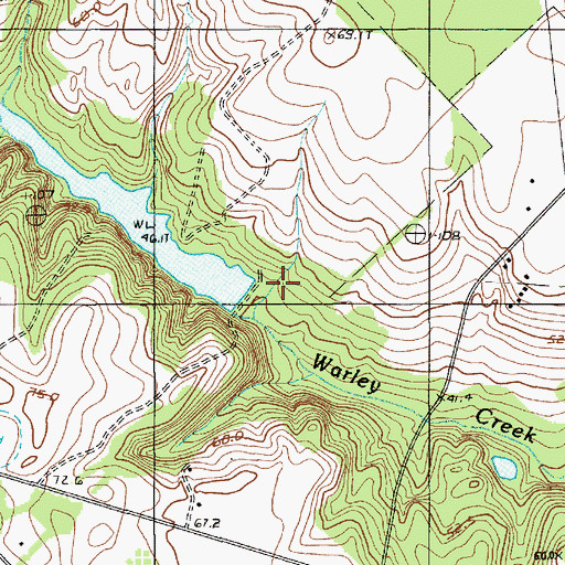 Topographic Map of South Carolina Noname 09039 D-2654 Dam, SC