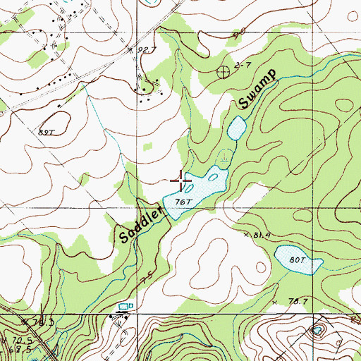 Topographic Map of South Carolina Noname 09041 D-2661 Dam, SC