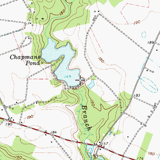 Topographic Map of South Carolina Noname 16006 D-3533 Dam, SC