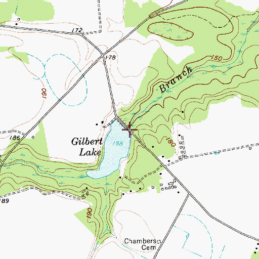 Topographic Map of South Carolina Noname 16009 D-3534 Dam, SC