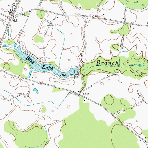 Topographic Map of South Carolina Noname 16019 D-3528 Dam, SC