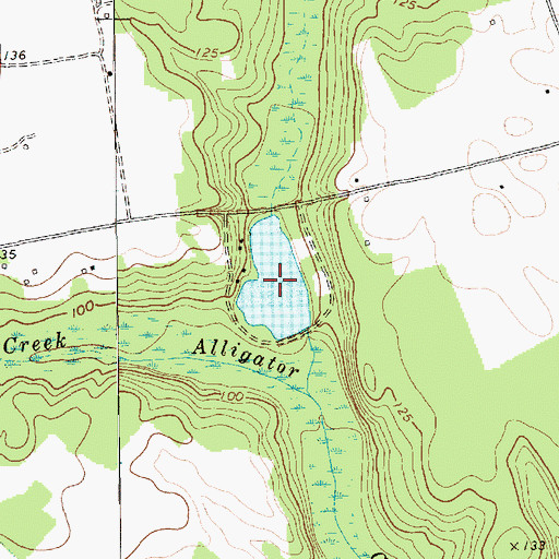 Topographic Map of Lake Redwing, SC
