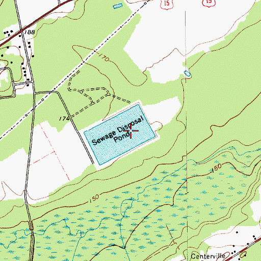 Topographic Map of South Carolina Noname 16030 D-3519 Dam, SC